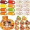 48 Sets Fall DIY Picture Frames Craft Kit Autumn Thanksgiving Pumpkin